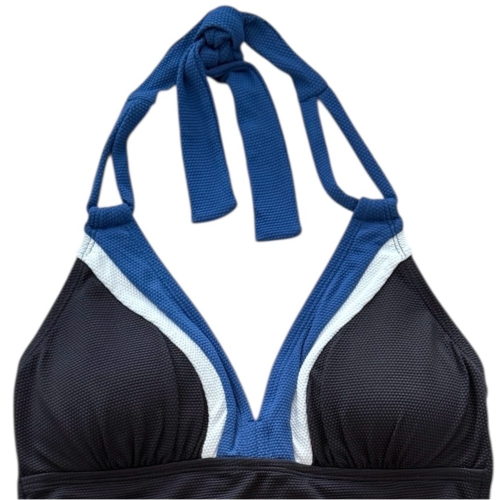 Tommy Bahama Island Cays Colorblock Halter Tankini Top - Picture 5 of 14